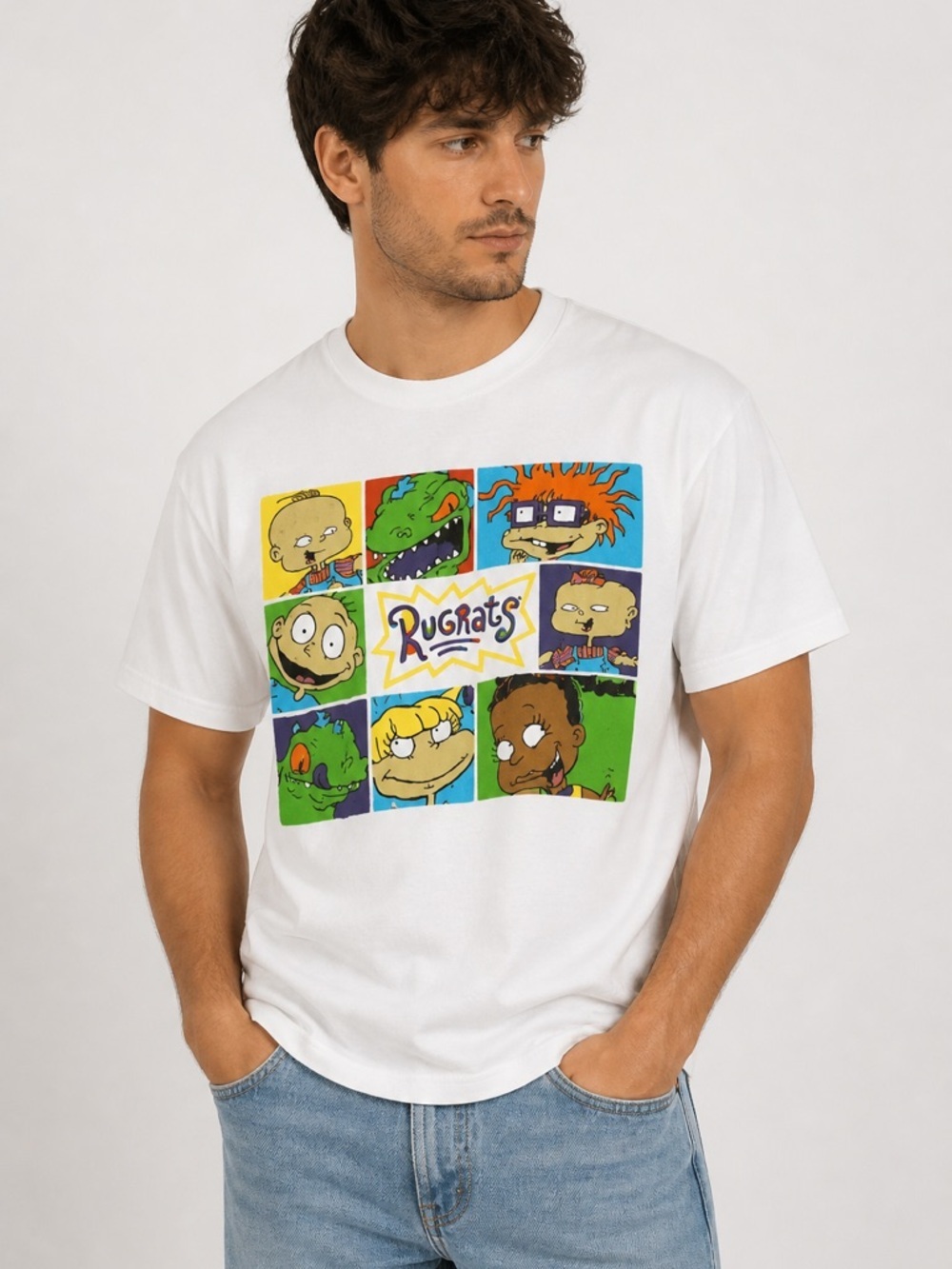 Nickelodeon Rugrats Unisex Adult Small Short Sleeve T-Shirt White